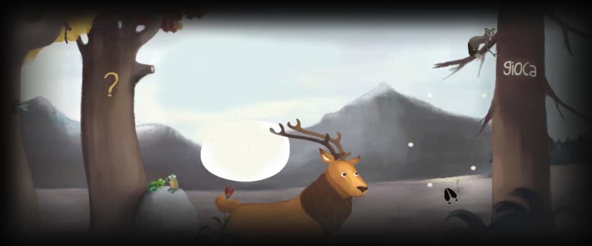 Deer in a forest